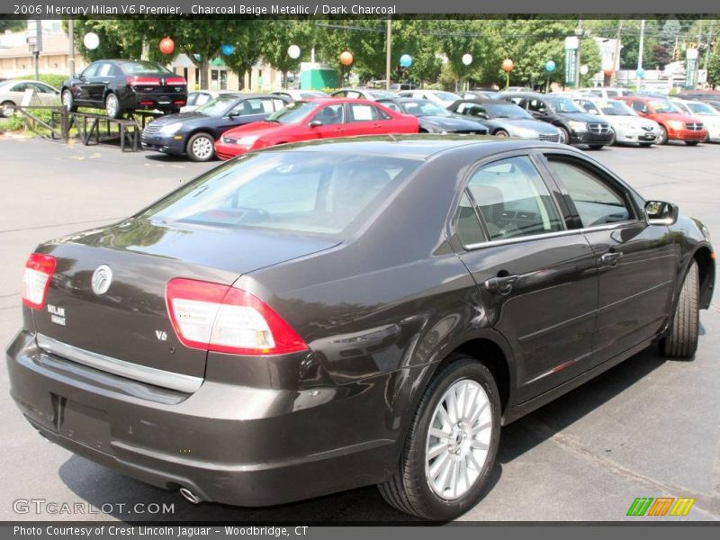 Charcoal Beige Metallic / Dark Charcoal 2006 Mercury Milan V6 Premier