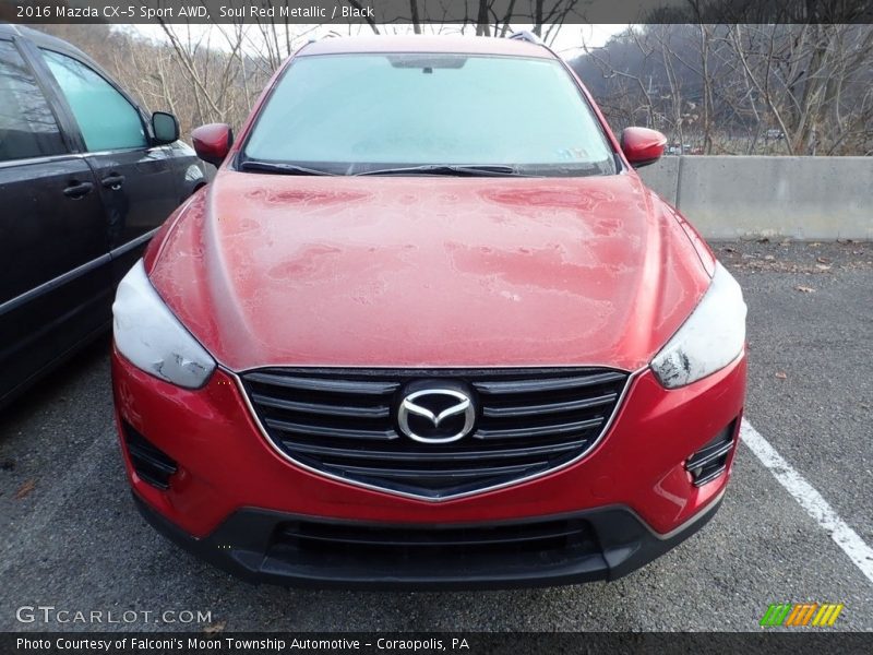 Soul Red Metallic / Black 2016 Mazda CX-5 Sport AWD