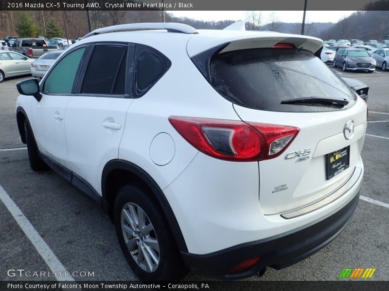 Crystal White Pearl Mica / Black 2016 Mazda CX-5 Touring AWD