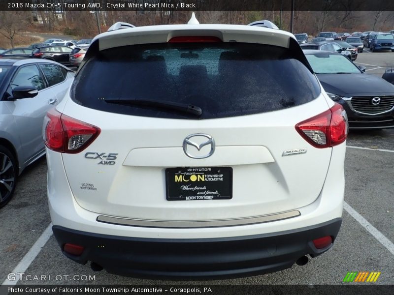 Crystal White Pearl Mica / Black 2016 Mazda CX-5 Touring AWD