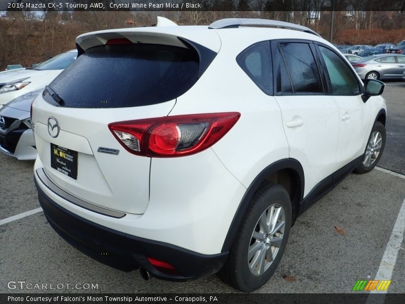 Crystal White Pearl Mica / Black 2016 Mazda CX-5 Touring AWD