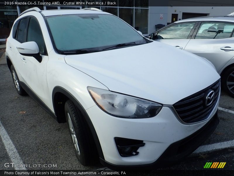 Crystal White Pearl Mica / Black 2016 Mazda CX-5 Touring AWD