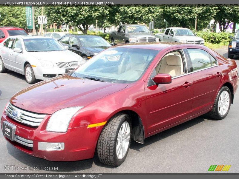 Merlot Metallic / Medium Light Stone 2006 Ford Fusion SEL V6
