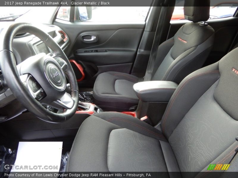 Glacier Metallic / Black 2017 Jeep Renegade Trailhawk 4x4