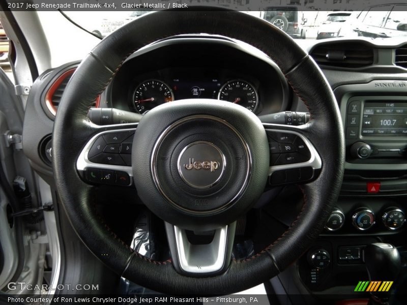 Glacier Metallic / Black 2017 Jeep Renegade Trailhawk 4x4