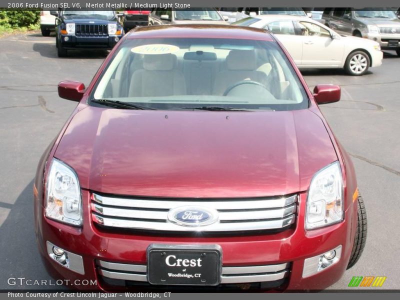 Merlot Metallic / Medium Light Stone 2006 Ford Fusion SEL V6