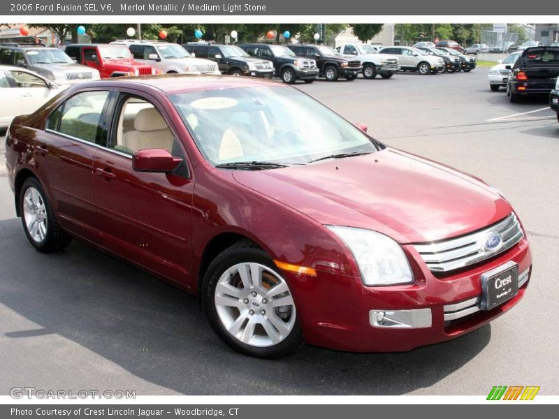 Merlot Metallic / Medium Light Stone 2006 Ford Fusion SEL V6