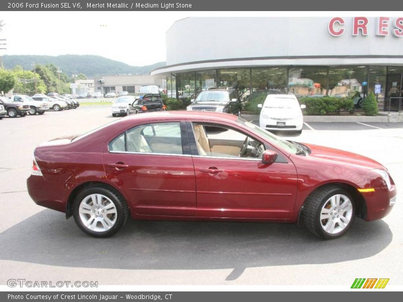 Merlot Metallic / Medium Light Stone 2006 Ford Fusion SEL V6