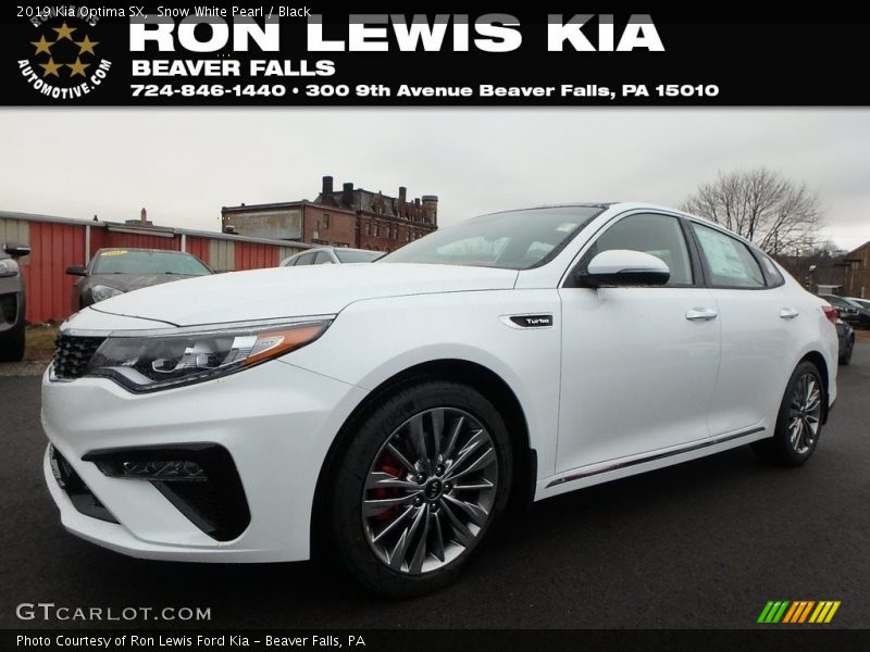 Snow White Pearl / Black 2019 Kia Optima SX