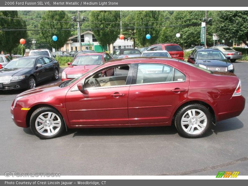 Merlot Metallic / Medium Light Stone 2006 Ford Fusion SEL V6