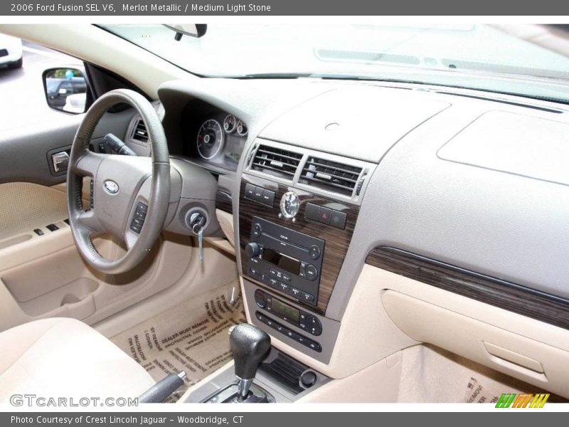 Merlot Metallic / Medium Light Stone 2006 Ford Fusion SEL V6
