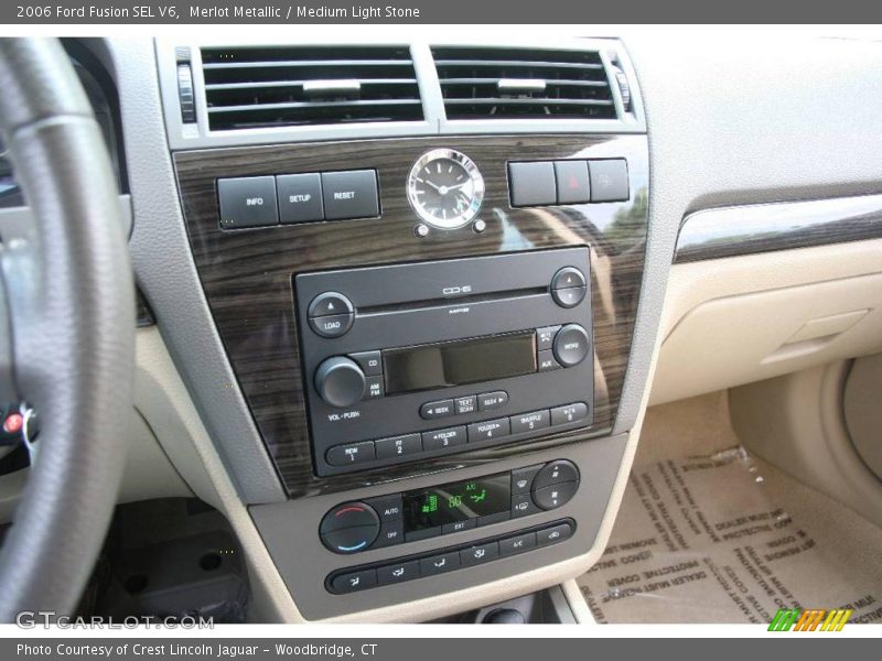 Merlot Metallic / Medium Light Stone 2006 Ford Fusion SEL V6