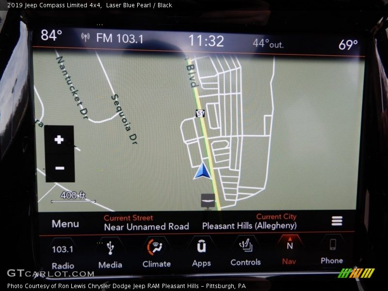 Laser Blue Pearl / Black 2019 Jeep Compass Limited 4x4