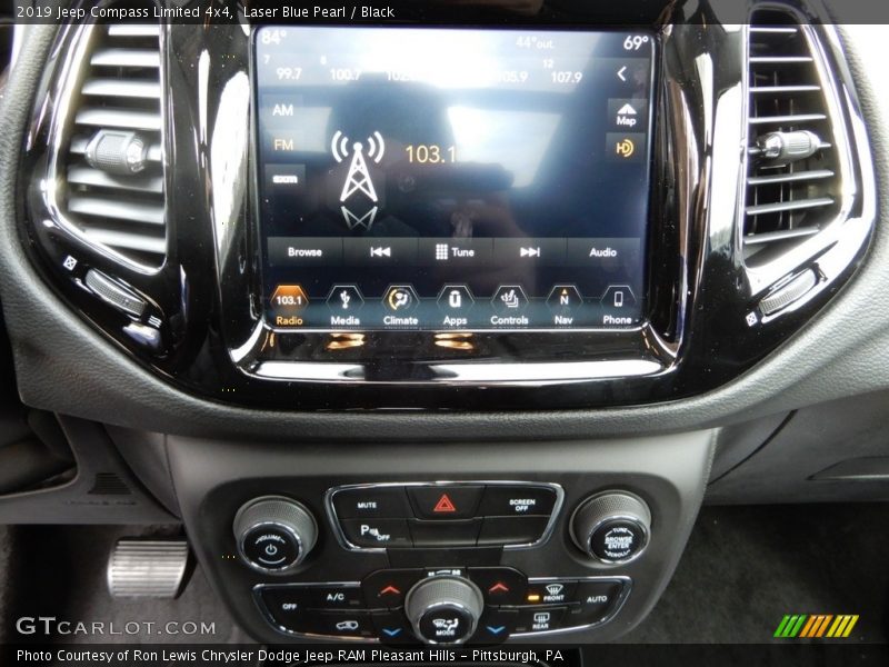 Laser Blue Pearl / Black 2019 Jeep Compass Limited 4x4