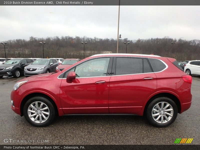 Chili Red Metallic / Ebony 2019 Buick Envision Essence AWD