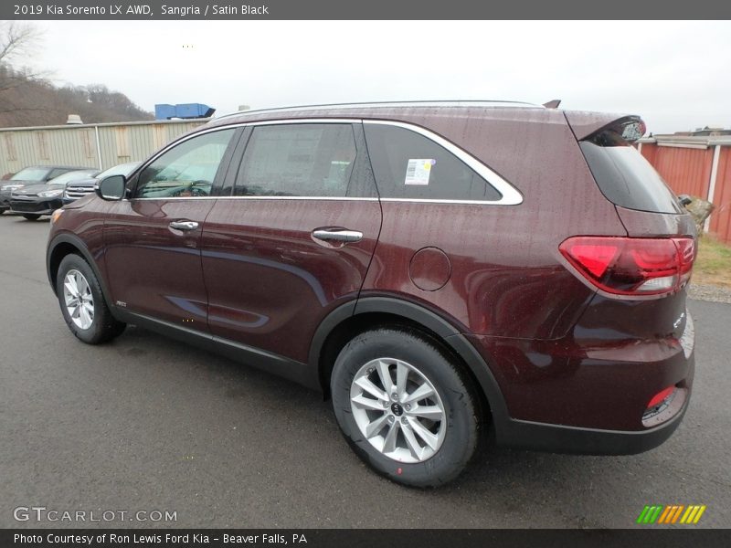 Sangria / Satin Black 2019 Kia Sorento LX AWD