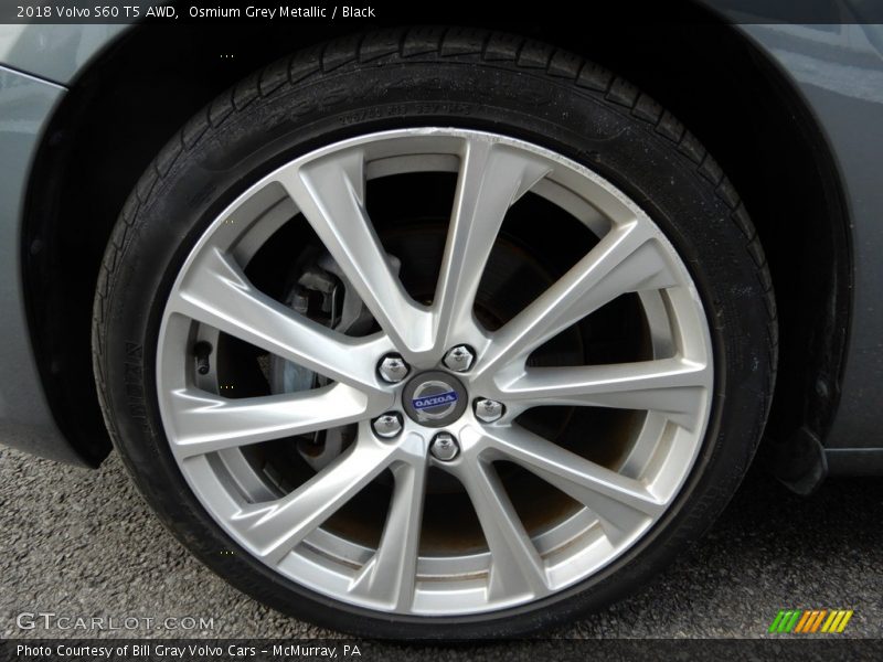 Osmium Grey Metallic / Black 2018 Volvo S60 T5 AWD