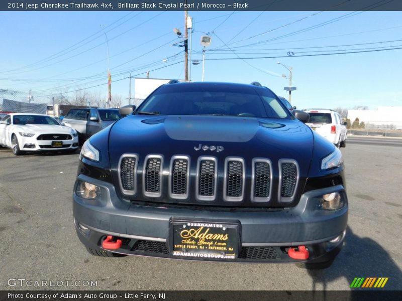 Brilliant Black Crystal Pearl / Morocco - Black 2014 Jeep Cherokee Trailhawk 4x4