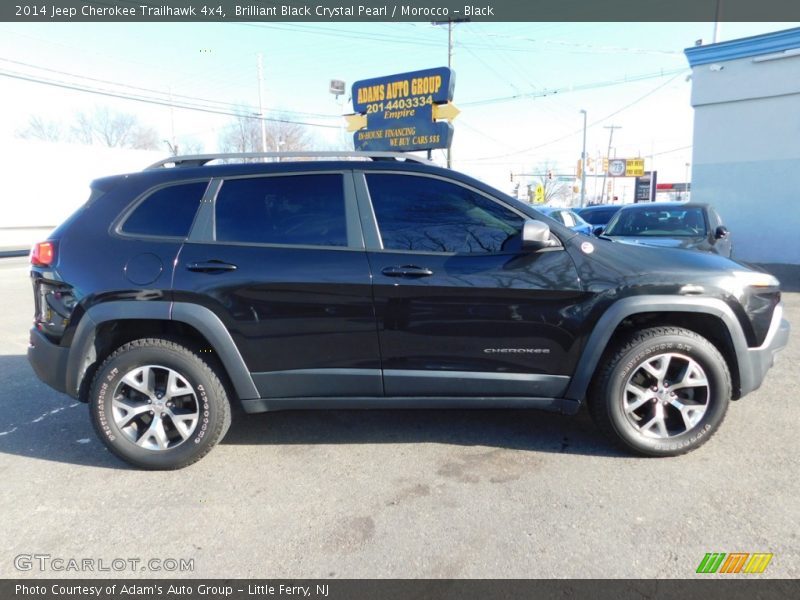 Brilliant Black Crystal Pearl / Morocco - Black 2014 Jeep Cherokee Trailhawk 4x4