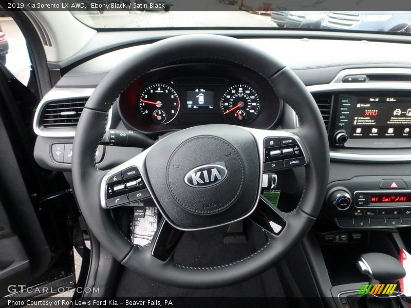Ebony Black / Satin Black 2019 Kia Sorento LX AWD
