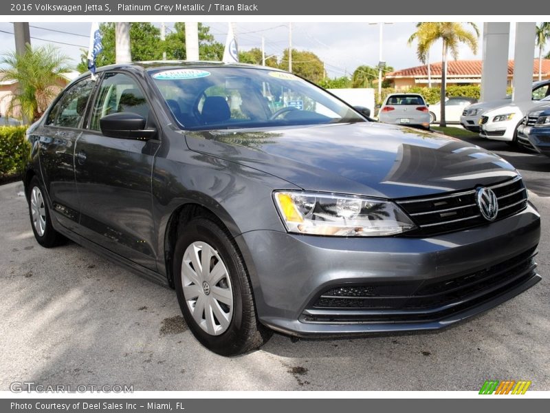 Platinum Grey Metallic / Titan Black 2016 Volkswagen Jetta S