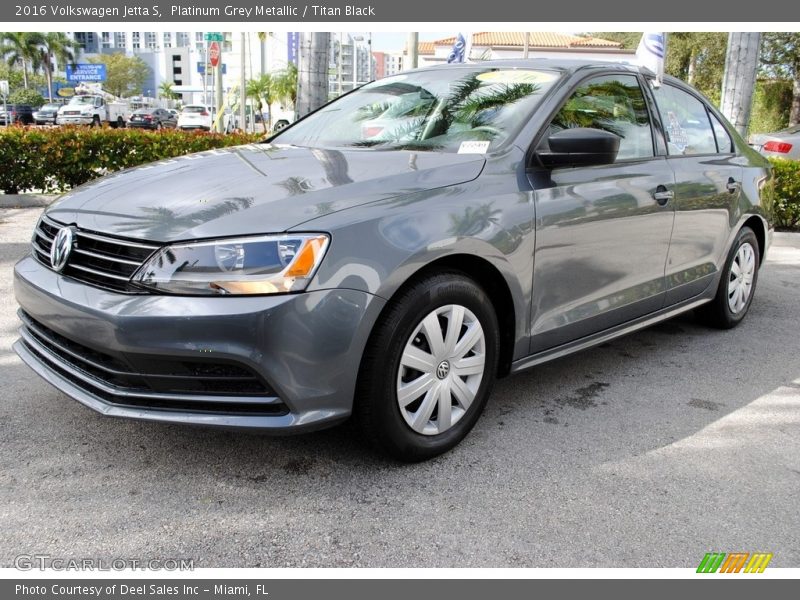 Platinum Grey Metallic / Titan Black 2016 Volkswagen Jetta S
