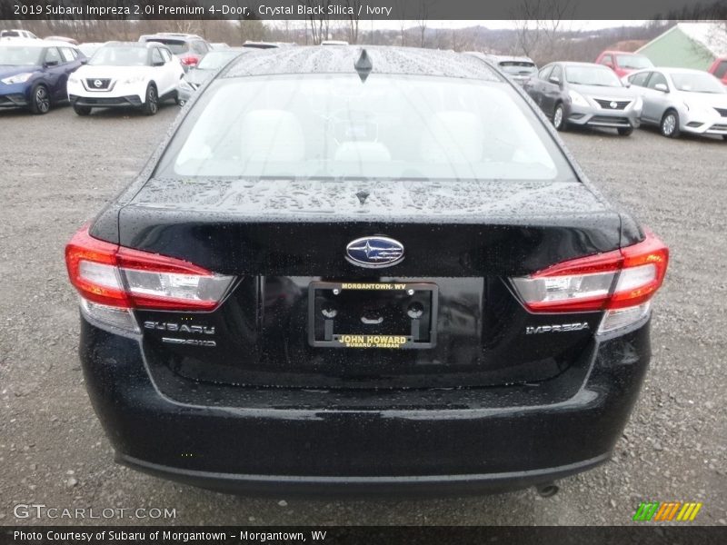 Crystal Black Silica / Ivory 2019 Subaru Impreza 2.0i Premium 4-Door