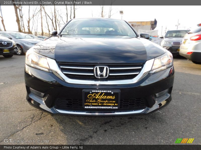 Crystal Black Pearl / Black 2015 Honda Accord EX-L Sedan