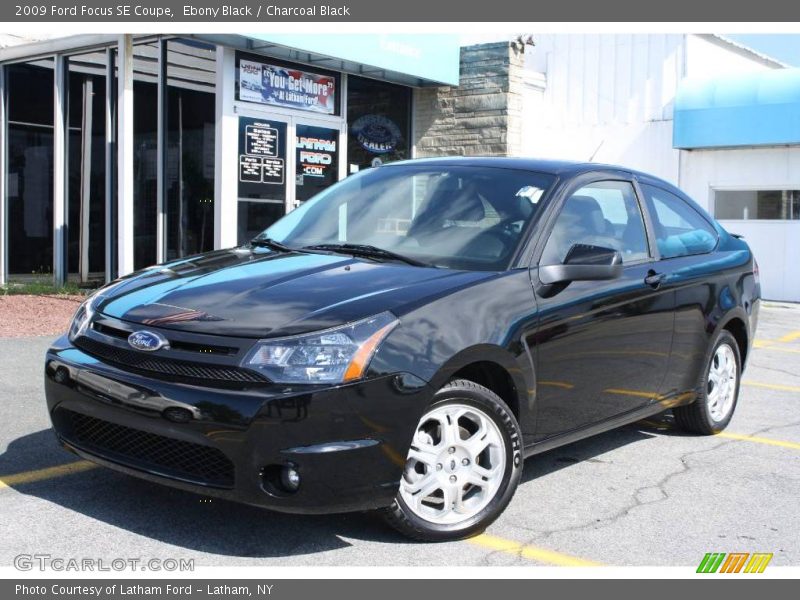 Ebony Black / Charcoal Black 2009 Ford Focus SE Coupe