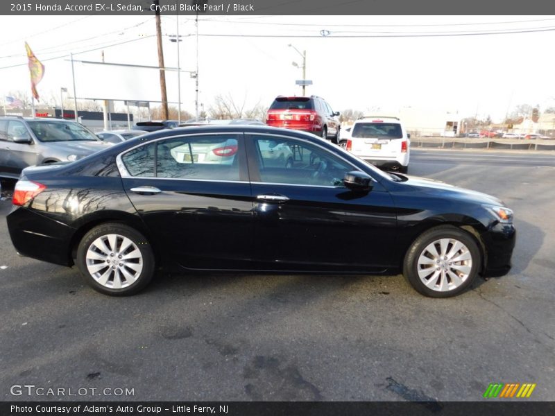 Crystal Black Pearl / Black 2015 Honda Accord EX-L Sedan