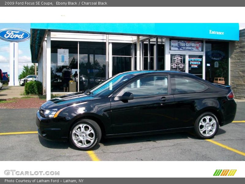 Ebony Black / Charcoal Black 2009 Ford Focus SE Coupe