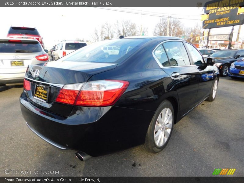 Crystal Black Pearl / Black 2015 Honda Accord EX-L Sedan