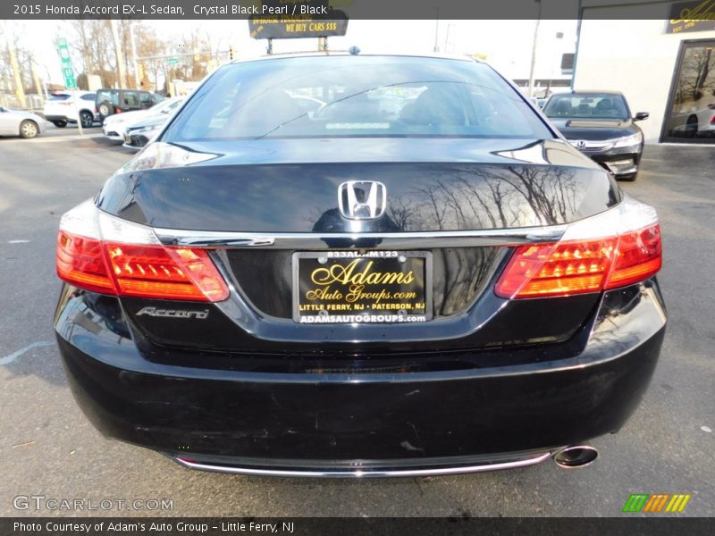 Crystal Black Pearl / Black 2015 Honda Accord EX-L Sedan