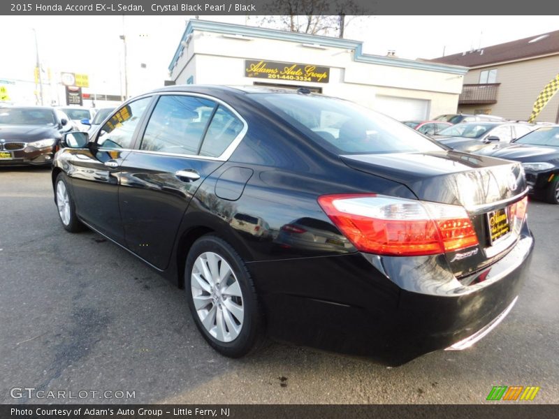 Crystal Black Pearl / Black 2015 Honda Accord EX-L Sedan