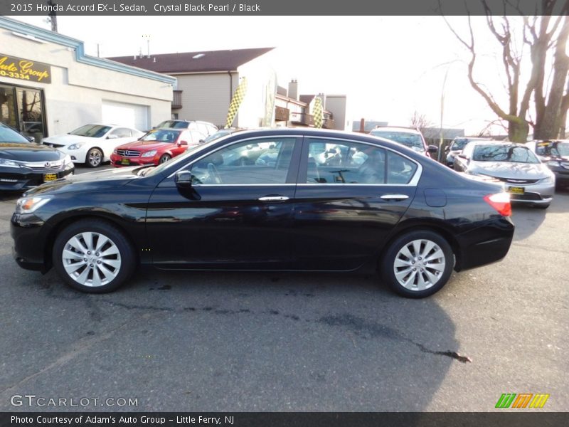Crystal Black Pearl / Black 2015 Honda Accord EX-L Sedan