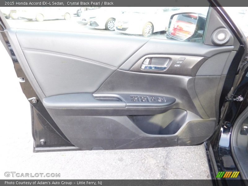 Crystal Black Pearl / Black 2015 Honda Accord EX-L Sedan
