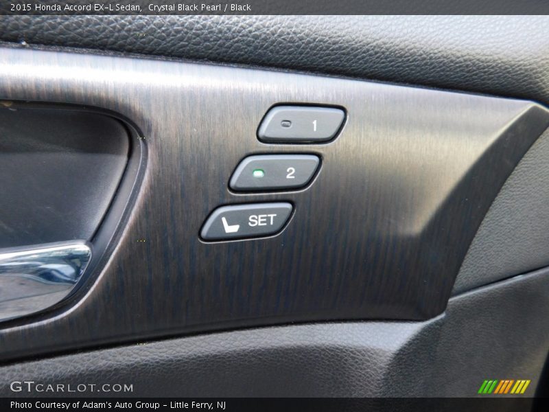 Crystal Black Pearl / Black 2015 Honda Accord EX-L Sedan