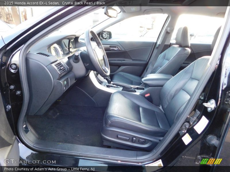 Crystal Black Pearl / Black 2015 Honda Accord EX-L Sedan