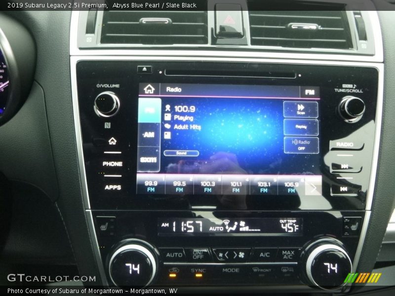 Abyss Blue Pearl / Slate Black 2019 Subaru Legacy 2.5i Premium