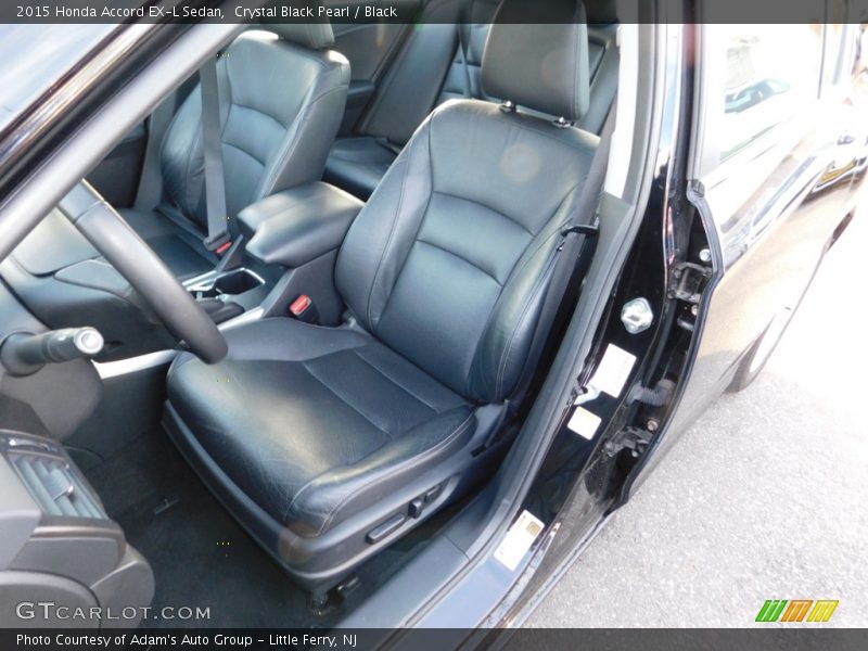 Crystal Black Pearl / Black 2015 Honda Accord EX-L Sedan