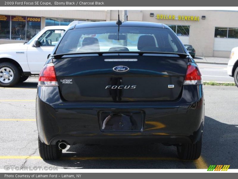 Ebony Black / Charcoal Black 2009 Ford Focus SE Coupe