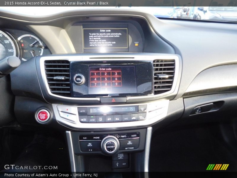 Crystal Black Pearl / Black 2015 Honda Accord EX-L Sedan