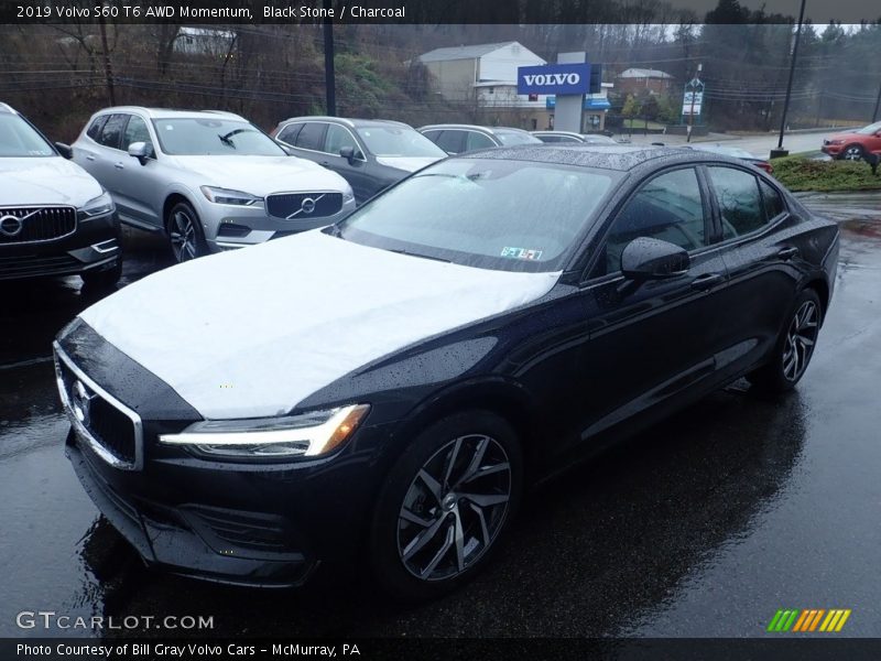 Black Stone / Charcoal 2019 Volvo S60 T6 AWD Momentum
