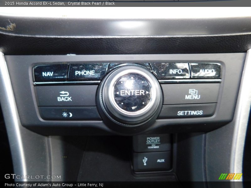 Crystal Black Pearl / Black 2015 Honda Accord EX-L Sedan
