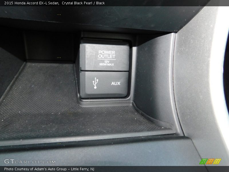 Crystal Black Pearl / Black 2015 Honda Accord EX-L Sedan