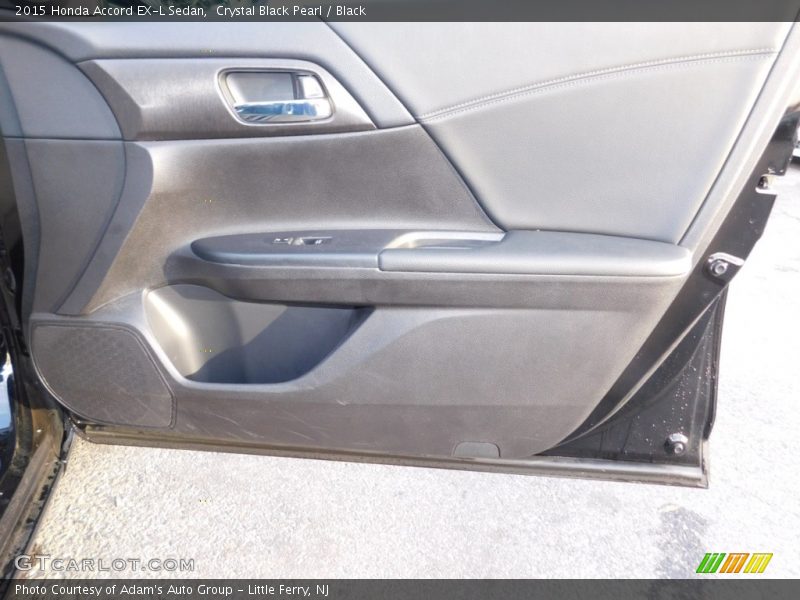 Crystal Black Pearl / Black 2015 Honda Accord EX-L Sedan