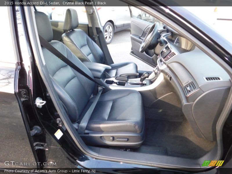Crystal Black Pearl / Black 2015 Honda Accord EX-L Sedan