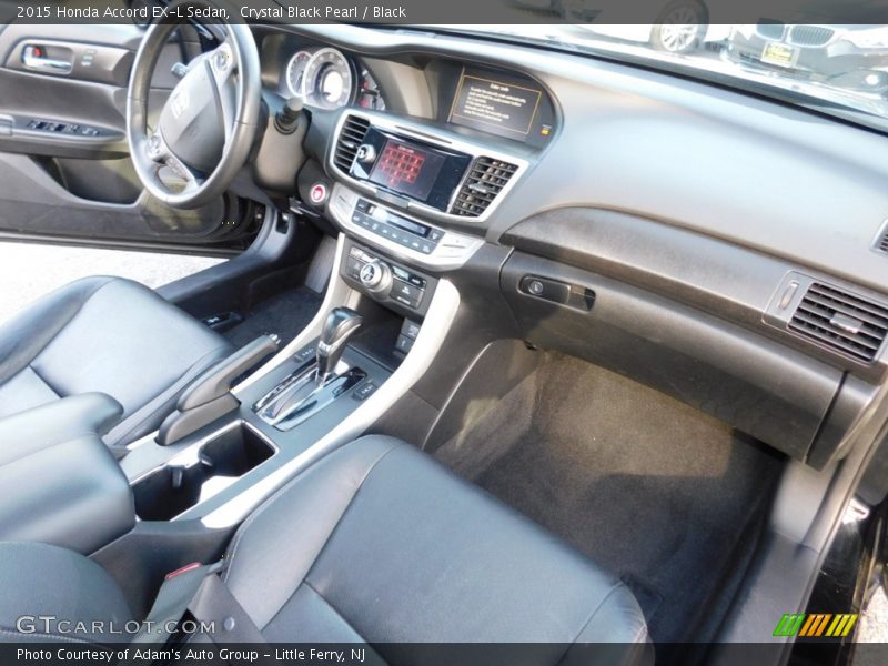 Crystal Black Pearl / Black 2015 Honda Accord EX-L Sedan