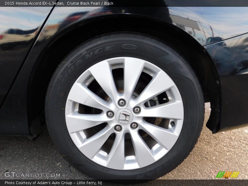 Crystal Black Pearl / Black 2015 Honda Accord EX-L Sedan