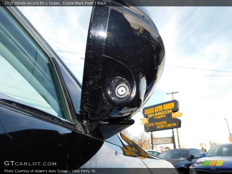 Crystal Black Pearl / Black 2015 Honda Accord EX-L Sedan